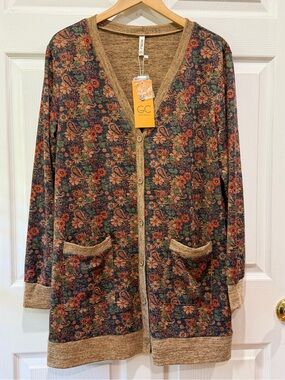Grecerelle 2X Floral Cardigan-NWT